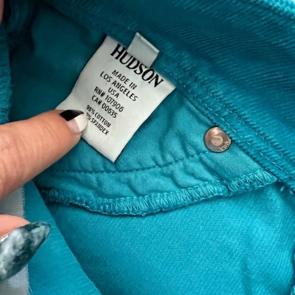 Hudson Collin Flap Skinny Corduroy Jeans made in the Usa Pants 2 Button - Picture 6 of 10